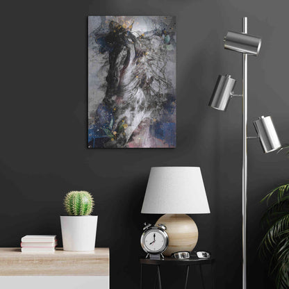 Luxe Metal Art 'Gallop To Freedom by Roozbeh Bahramali Metal Wall Art,16x24