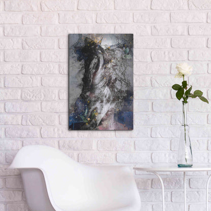 Luxe Metal Art 'Gallop To Freedom by Roozbeh Bahramali Metal Wall Art,16x24