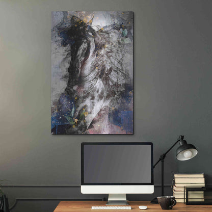 Luxe Metal Art 'Gallop To Freedom by Roozbeh Bahramali Metal Wall Art,24x36