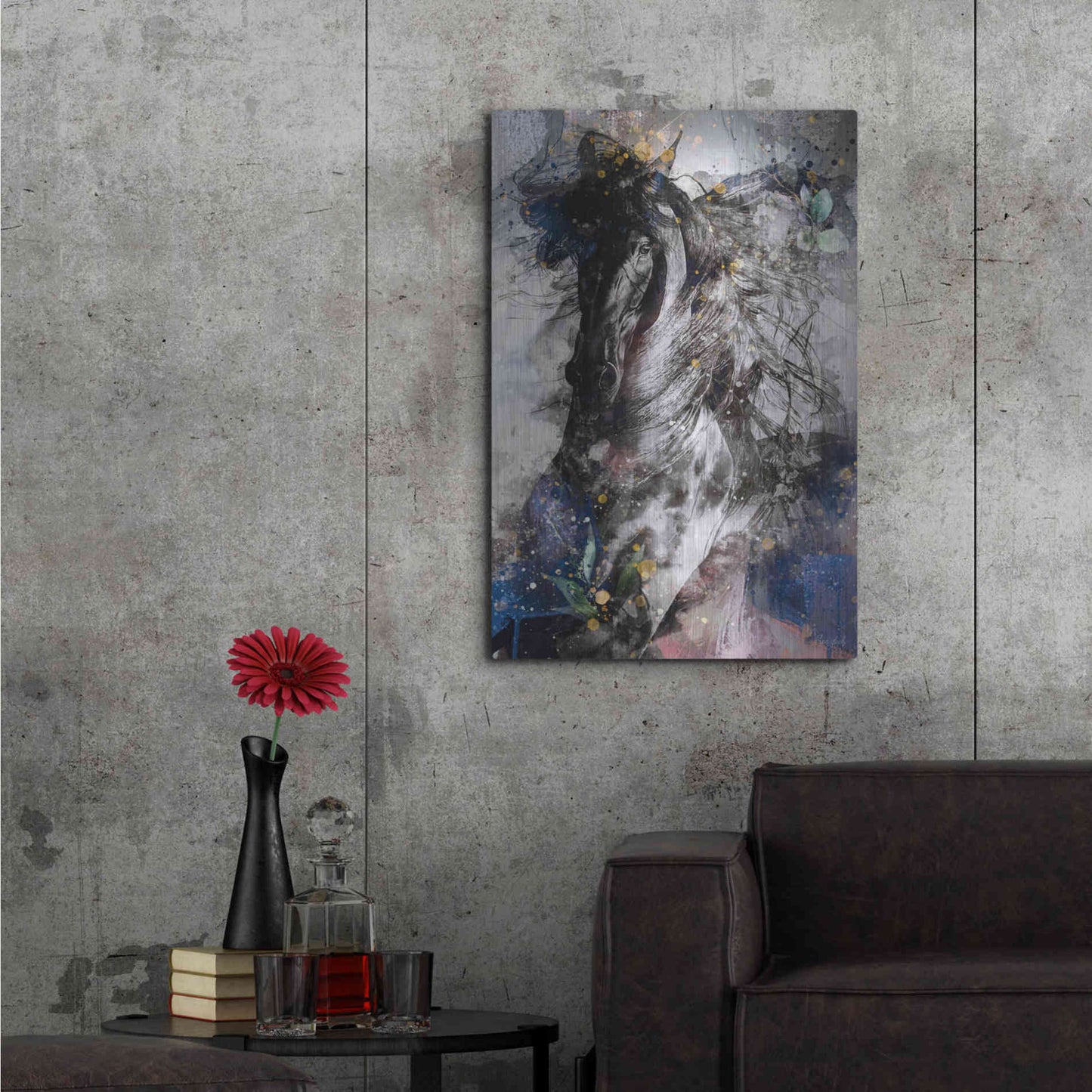 Luxe Metal Art 'Gallop To Freedom by Roozbeh Bahramali Metal Wall Art,24x36