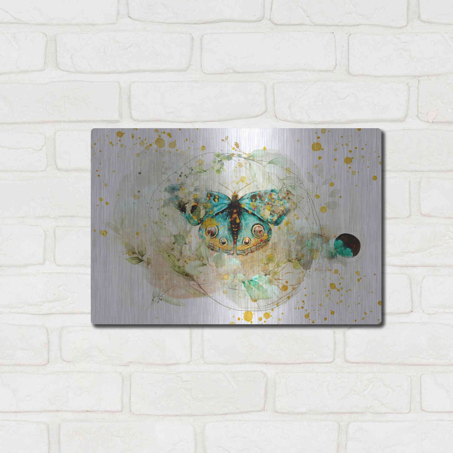 Luxe Metal Art 'Blue Evolution by Roozbeh Bahramali Metal Wall Art,16x12