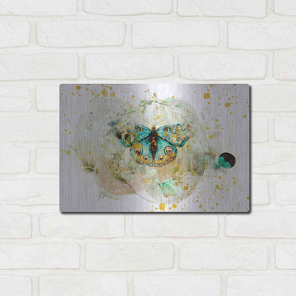 Luxe Metal Art 'Blue Evolution by Roozbeh Bahramali Metal Wall Art,16x12