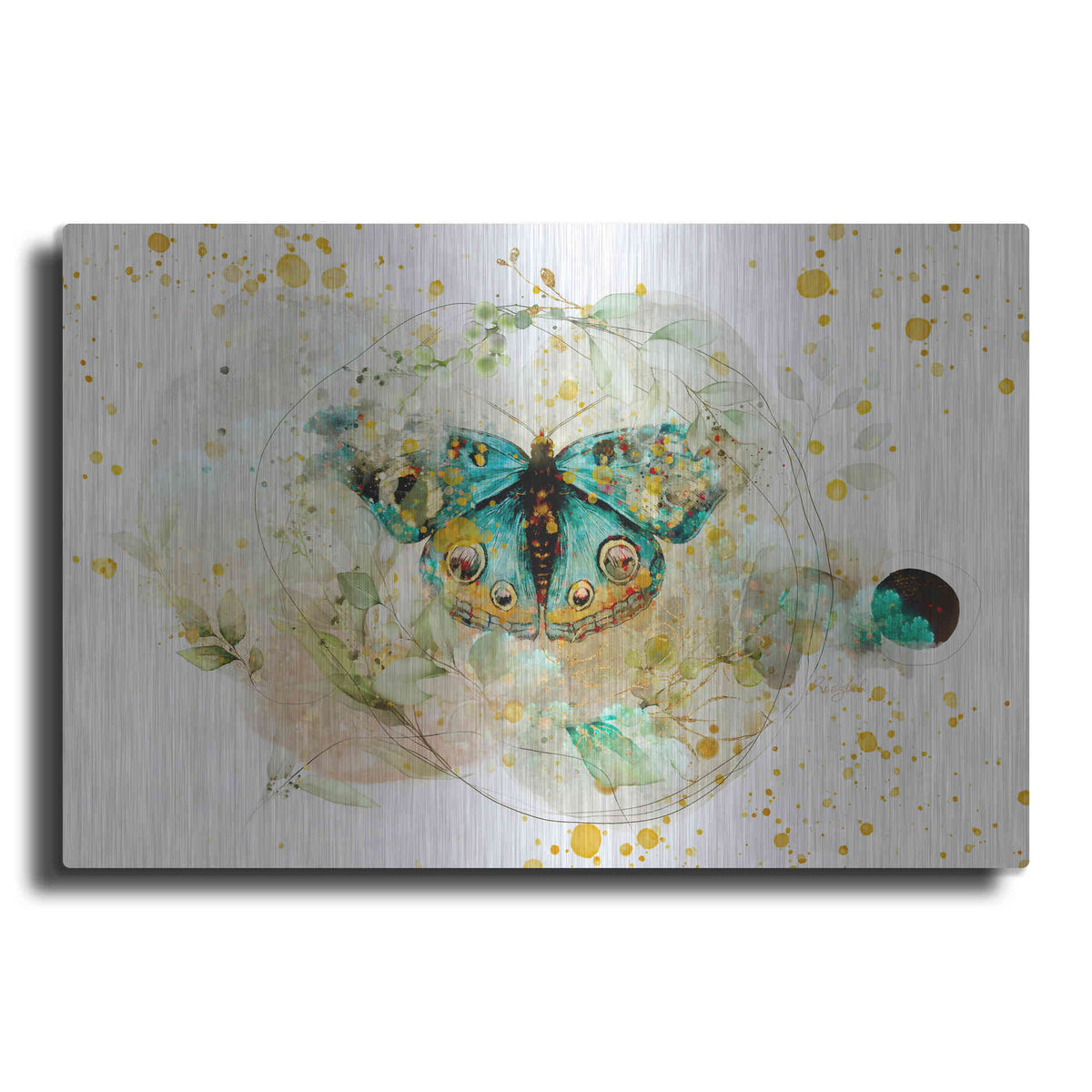 Luxe Metal Art 'Blue Evolution by Roozbeh Bahramali Metal Wall Art