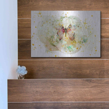 Luxe Metal Art 'Wings Spread by Roozbeh Bahramali Metal Wall Art,16x12