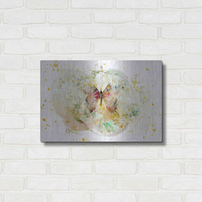 Luxe Metal Art 'Wings Spread by Roozbeh Bahramali Metal Wall Art,24x16