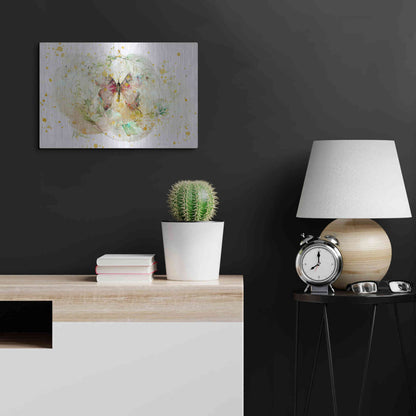 Luxe Metal Art 'Wings Spread by Roozbeh Bahramali Metal Wall Art,24x16