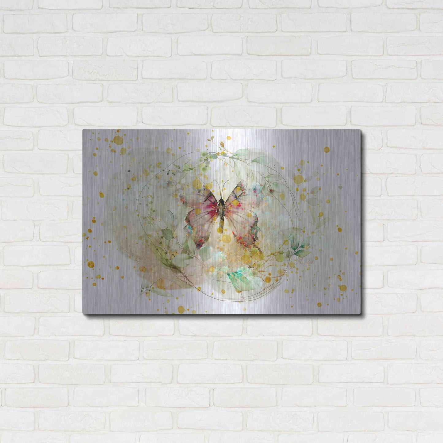 Luxe Metal Art 'Wings Spread by Roozbeh Bahramali Metal Wall Art,36x24