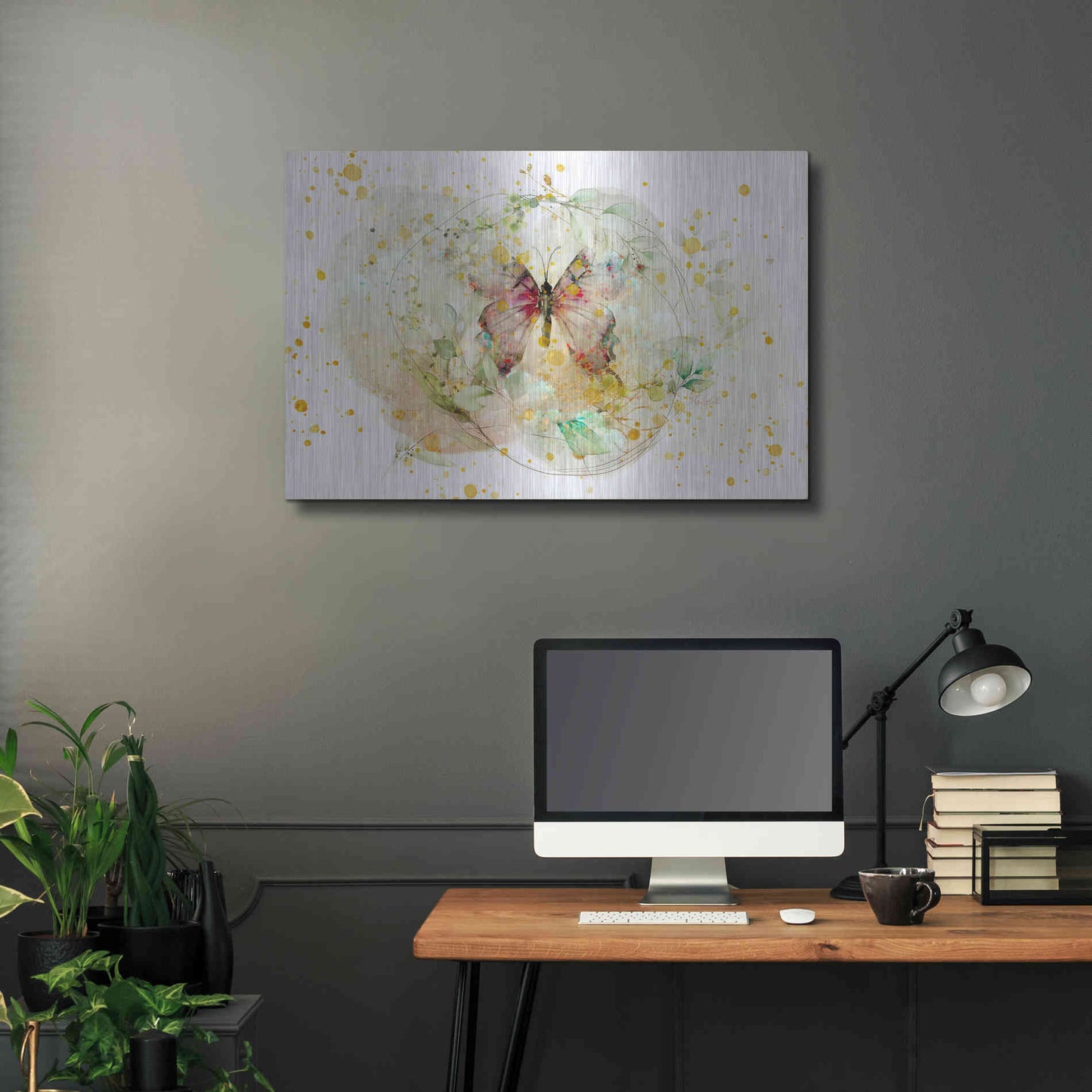 Luxe Metal Art 'Wings Spread by Roozbeh Bahramali Metal Wall Art,36x24