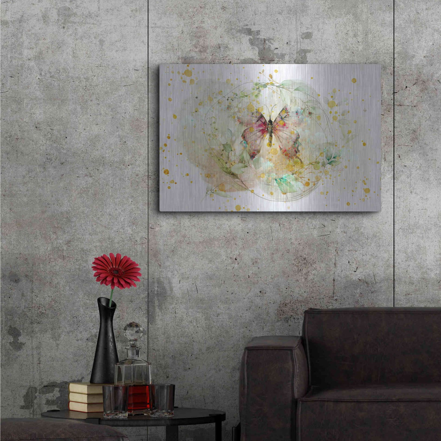 Luxe Metal Art 'Wings Spread by Roozbeh Bahramali Metal Wall Art,36x24