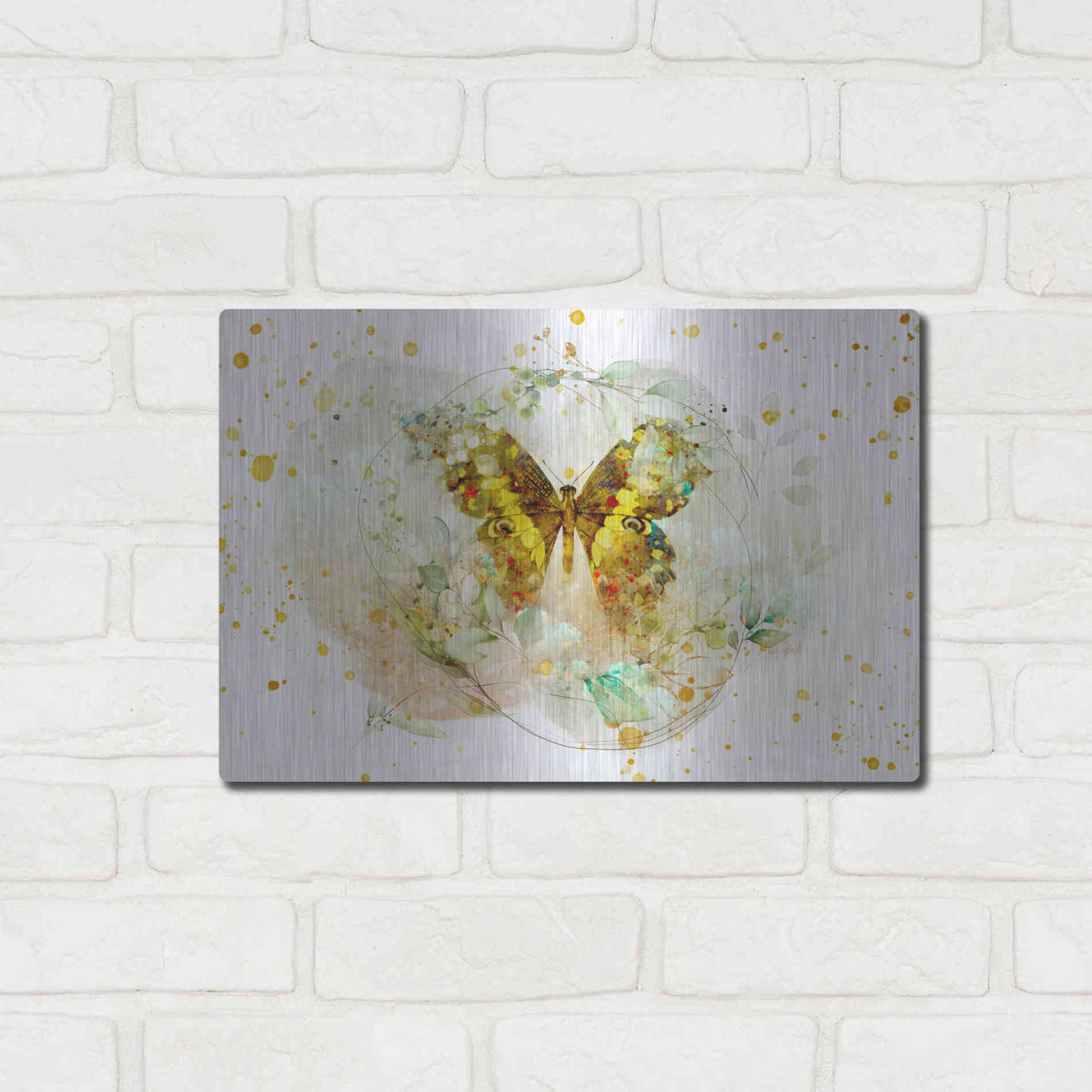 Luxe Metal Art 'Beyond The Cocoon by Roozbeh Bahramali Metal Wall Art,16x12