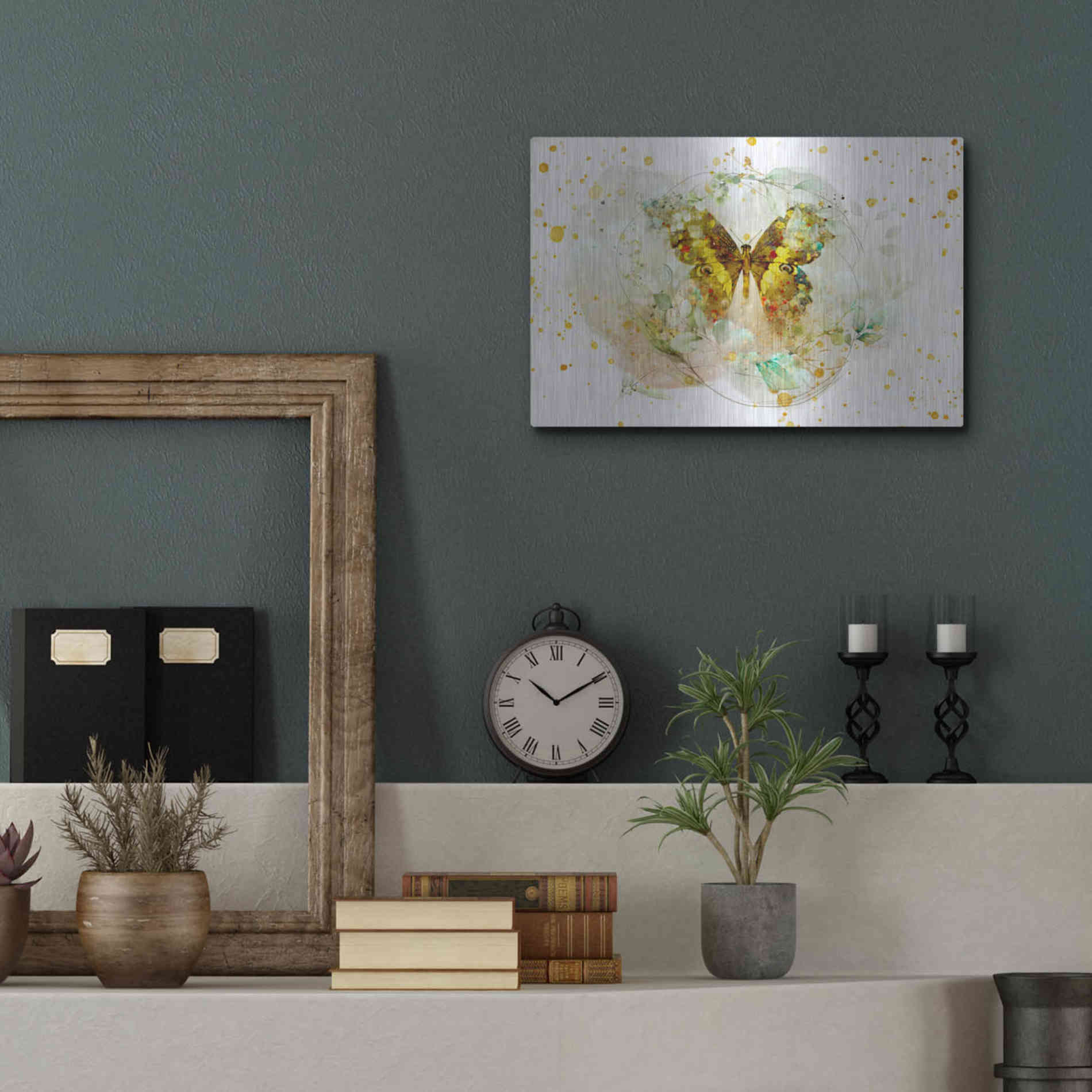 Luxe Metal Art 'Beyond The Cocoon by Roozbeh Bahramali Metal Wall Art,16x12