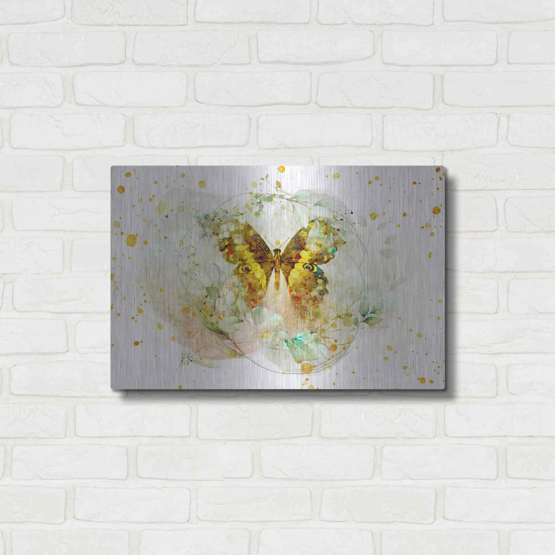 Luxe Metal Art 'Beyond The Cocoon by Roozbeh Bahramali Metal Wall Art,24x16