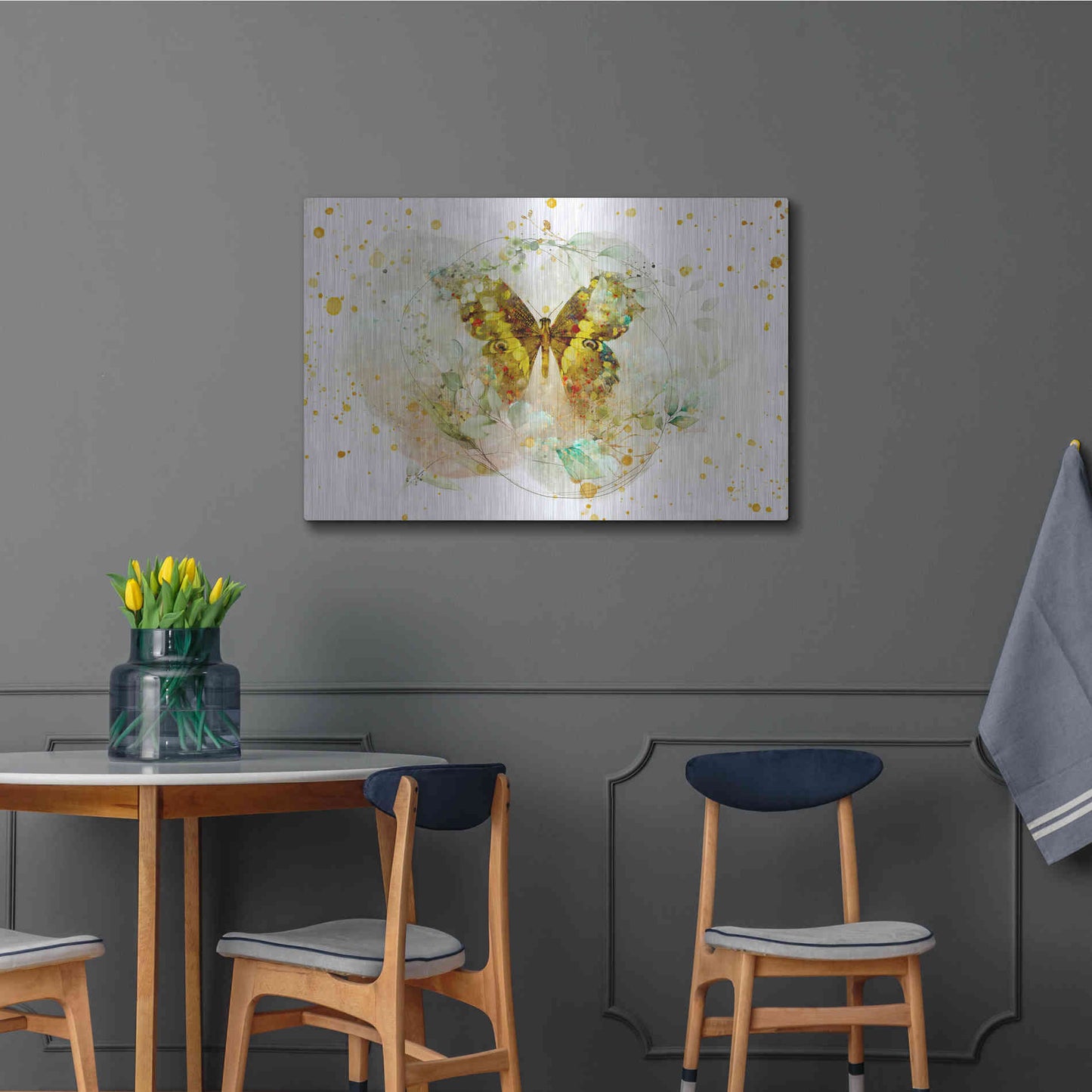 Luxe Metal Art 'Beyond The Cocoon by Roozbeh Bahramali Metal Wall Art,36x24