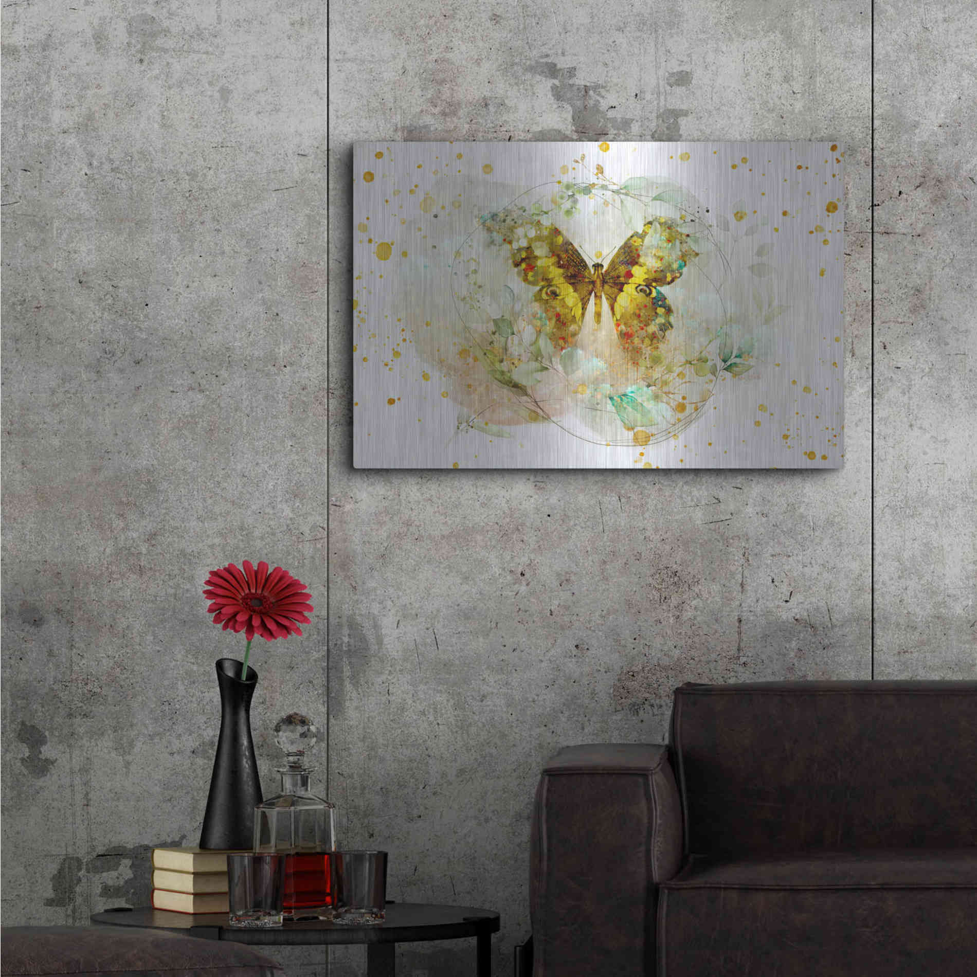 Luxe Metal Art 'Beyond The Cocoon by Roozbeh Bahramali Metal Wall Art,36x24