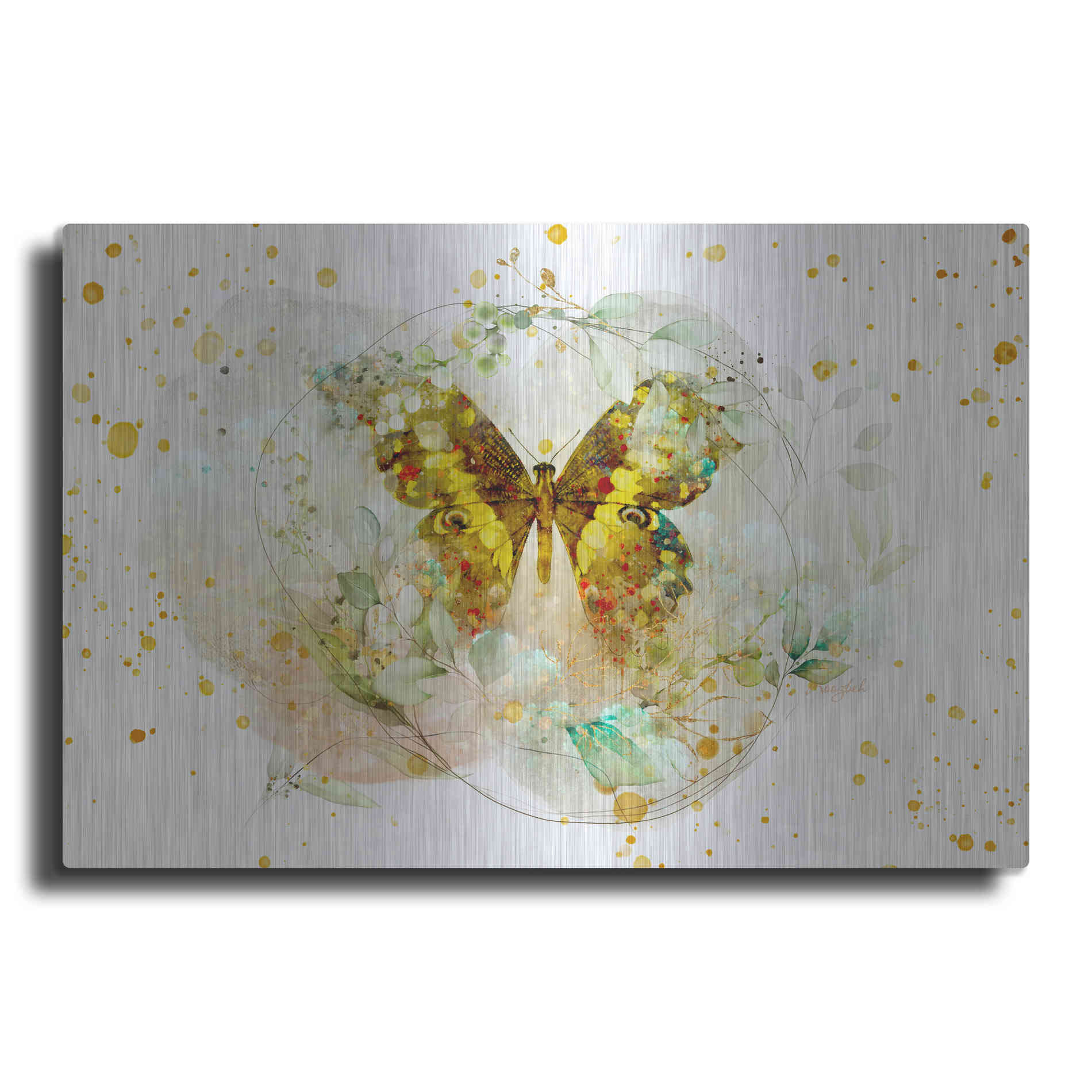 Luxe Metal Art 'Beyond The Cocoon by Roozbeh Bahramali Metal Wall Art