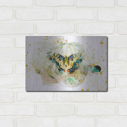 Luxe Metal Art 'Gentle Wings by Roozbeh Bahramali Metal Wall Art,16x12