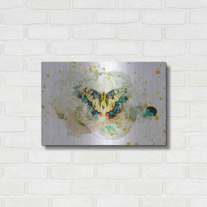 Luxe Metal Art 'Gentle Wings by Roozbeh Bahramali Metal Wall Art,24x16