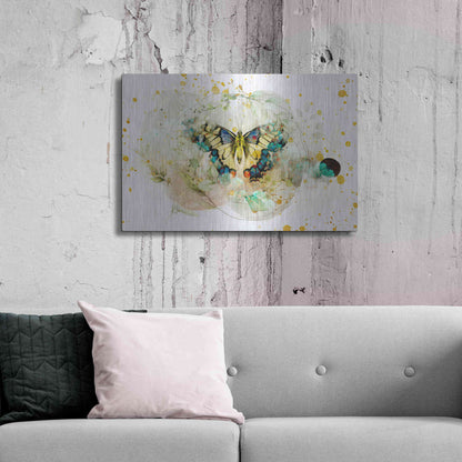 Luxe Metal Art 'Gentle Wings by Roozbeh Bahramali Metal Wall Art,36x24