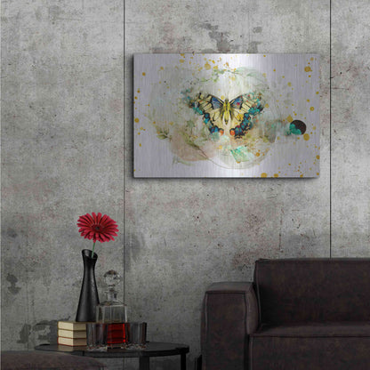 Luxe Metal Art 'Gentle Wings by Roozbeh Bahramali Metal Wall Art,36x24