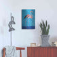 Luxe Metal Art 'Flamingo by Alana Clumeck Metal Wall Art,16x24