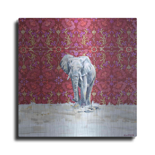 Luxe Metal Art 'Elephant by Alana Clumeck Metal Wall Art