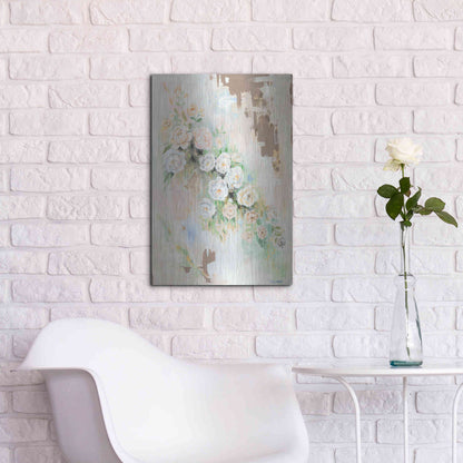 Luxe Metal Art 'Spring Flowers by Alana Clumeck Metal Wall Art,16x24