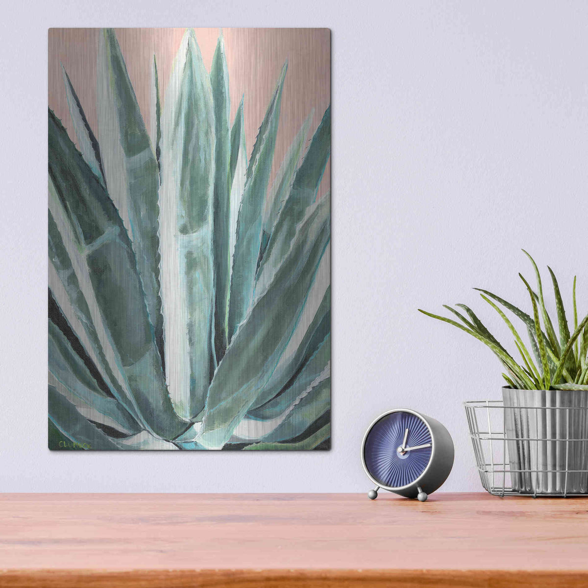 Luxe Metal Art 'Laughter by Alana Clumeck Metal Wall Art,12x16