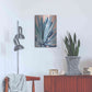 Luxe Metal Art 'Agave With Coral by Alana Clumeck Metal Wall Art,16x24