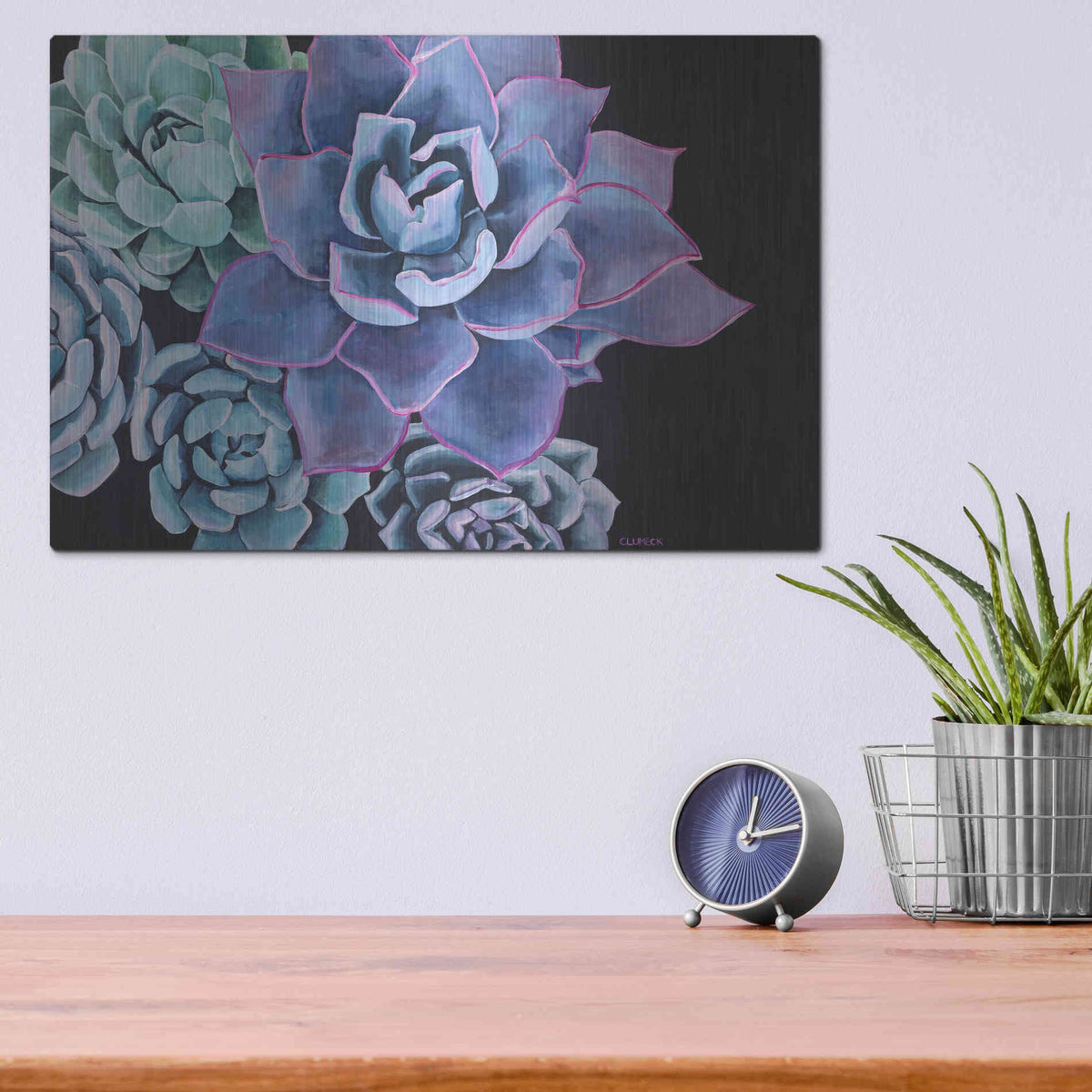 Luxe Metal Art 'Abundance by Alana Clumeck Metal Wall Art,16x12