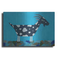 Luxe Metal Art 'Fergus The Goat by Casey Craig Metal Wall Art