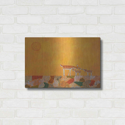 Luxe Metal Art 'Fawns At Dawn by Casey Craig Metal Wall Art,24x16