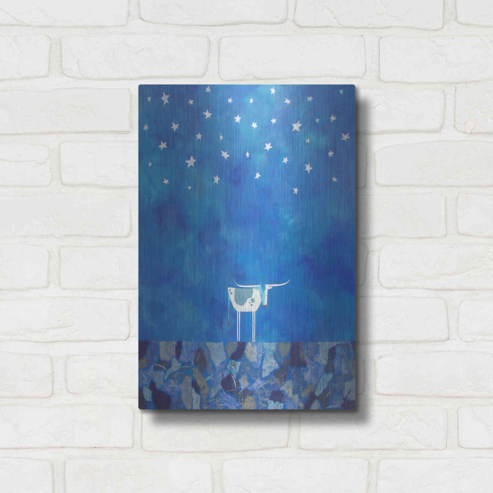 Luxe Metal Art 'Stars at Night by Casey Craig Metal Wall Art,12x16