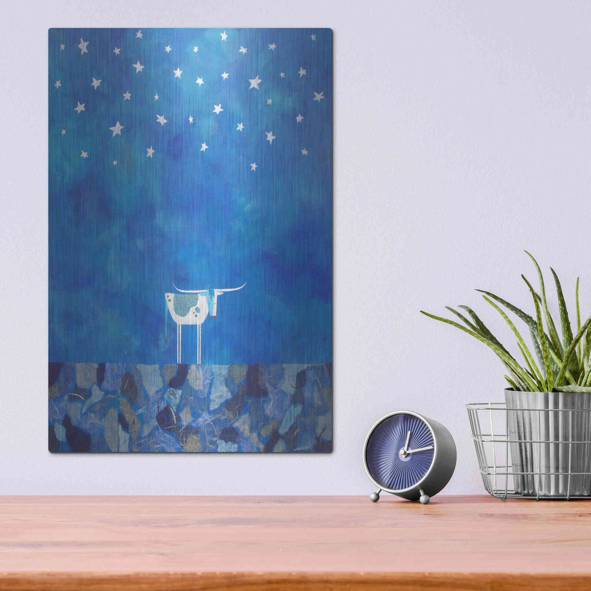 Luxe Metal Art 'Stars at Night by Casey Craig Metal Wall Art,12x16