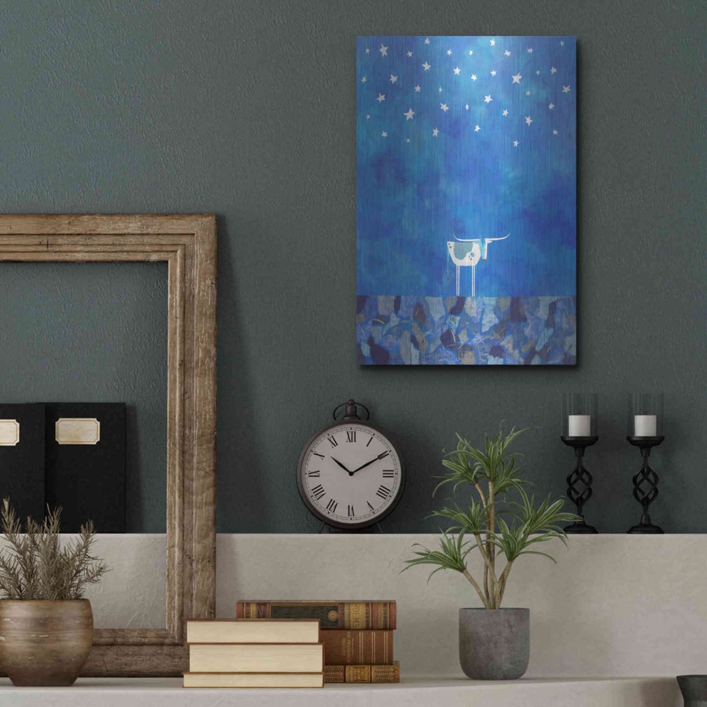 Luxe Metal Art 'Stars at Night by Casey Craig Metal Wall Art,12x16