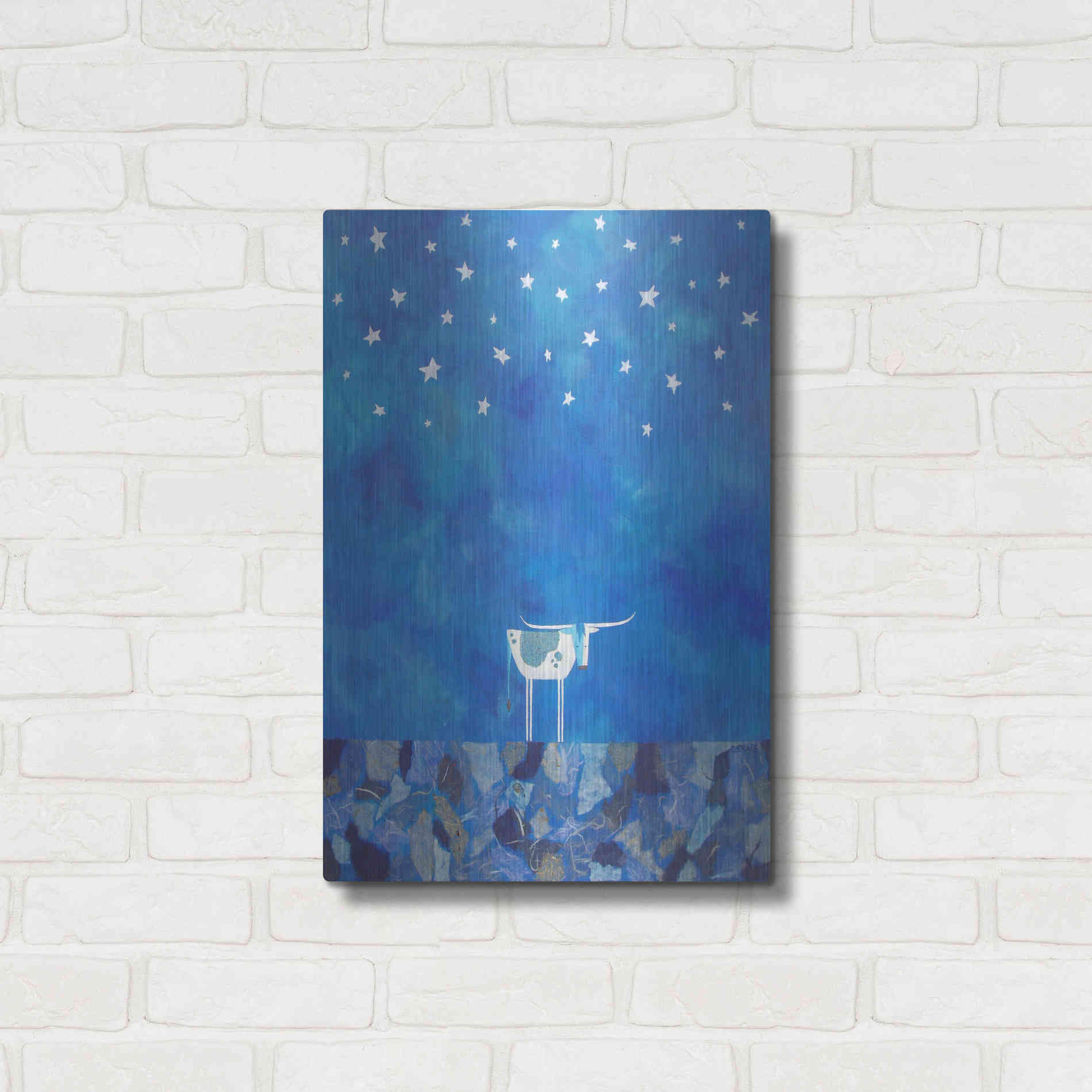 Luxe Metal Art 'Stars at Night by Casey Craig Metal Wall Art,16x24