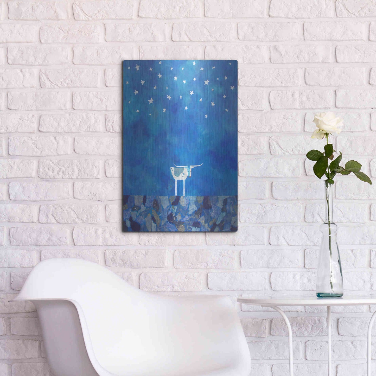 Luxe Metal Art 'Stars at Night by Casey Craig Metal Wall Art,16x24