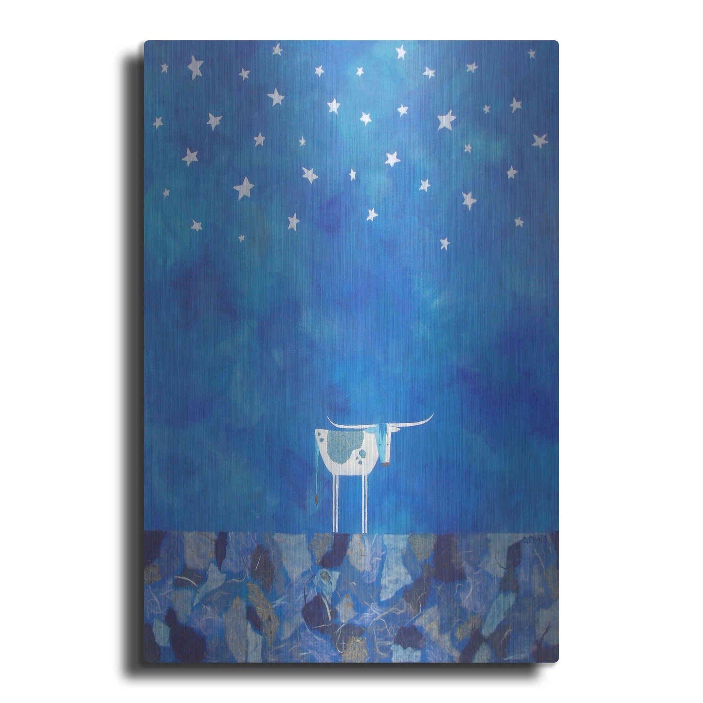 Luxe Metal Art 'Stars at Night by Casey Craig Metal Wall Art