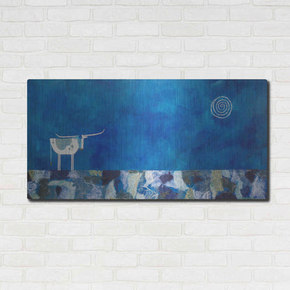 Luxe Metal Art 'Goodnight Trail by Casey Craig Metal Wall Art,48x24