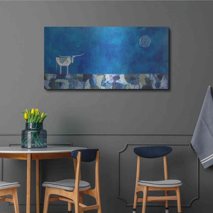 Luxe Metal Art 'Goodnight Trail by Casey Craig Metal Wall Art,48x24