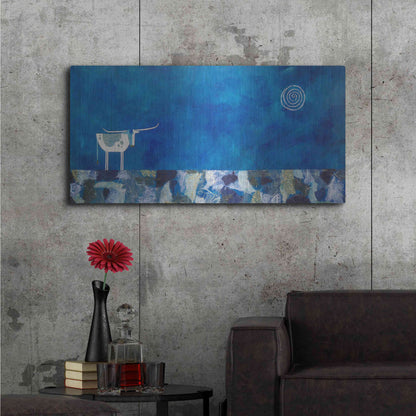 Luxe Metal Art 'Goodnight Trail by Casey Craig Metal Wall Art,48x24