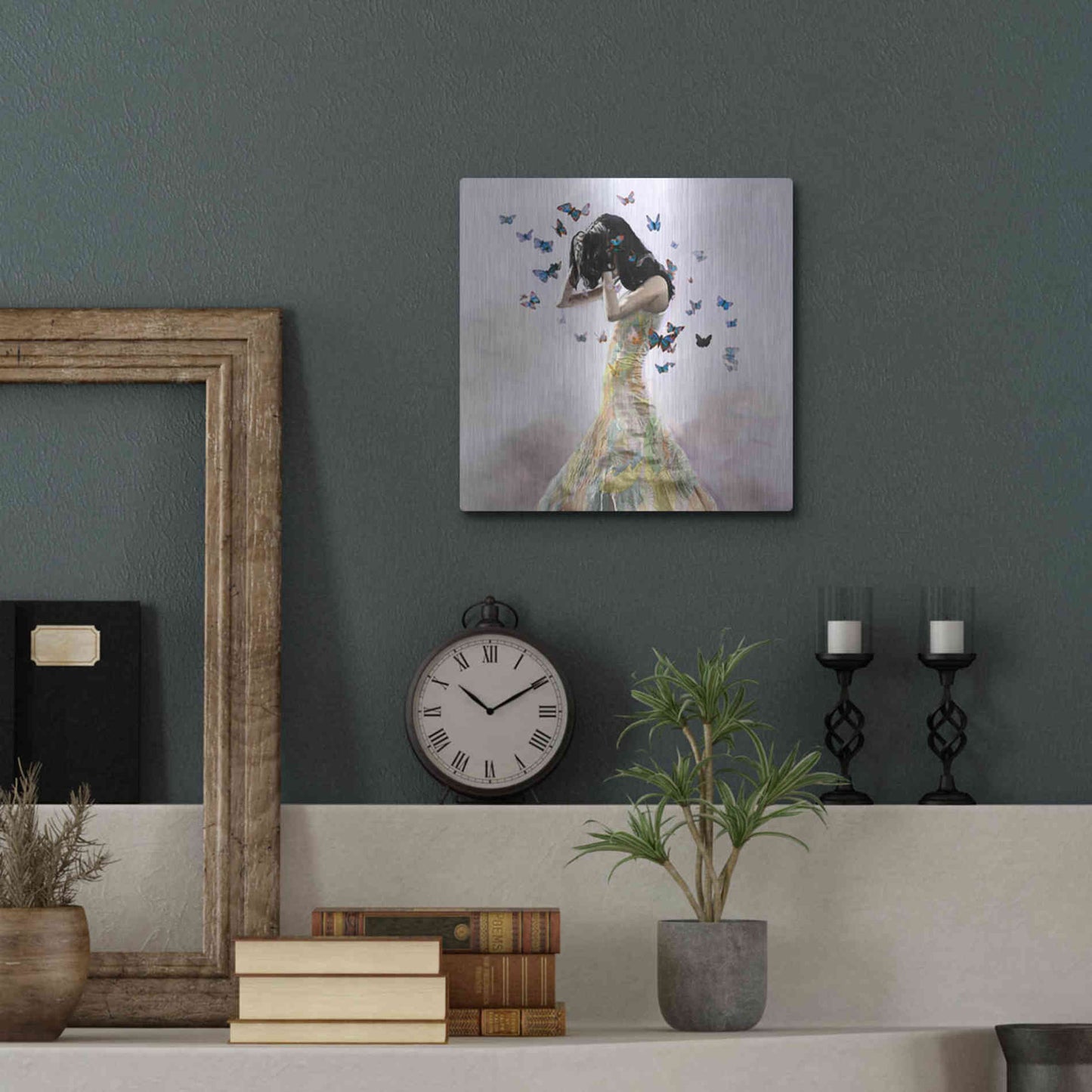 Luxe Metal Art 'Fear the Worst by Christopher Cuseo Metal Wall Art,12x12