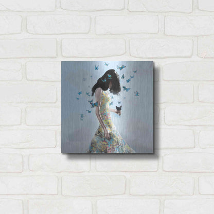 Luxe Metal Art 'Don't Forget Me by Christopher Cuseo Metal Wall Art,12x12