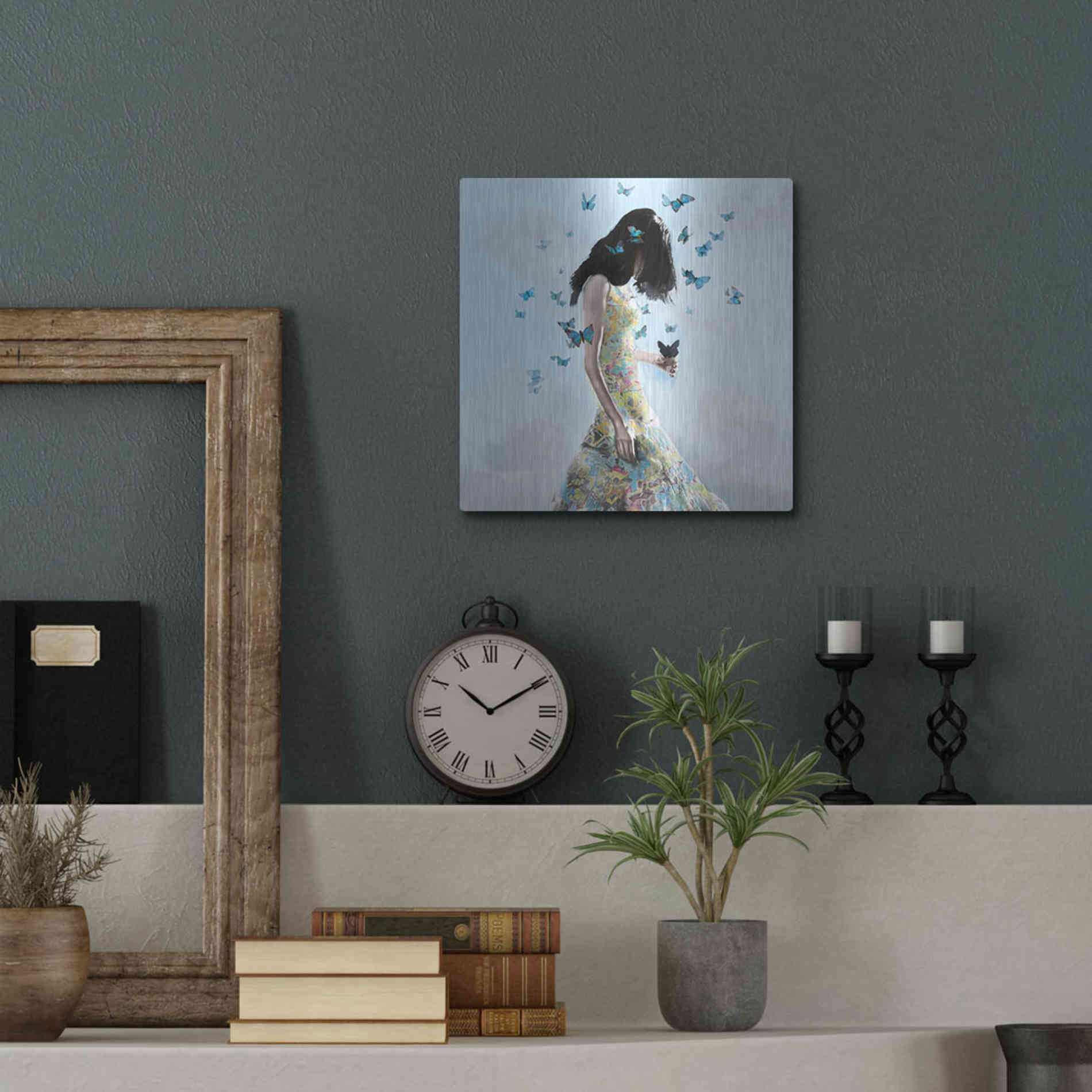 Luxe Metal Art 'Don't Forget Me by Christopher Cuseo Metal Wall Art,12x12