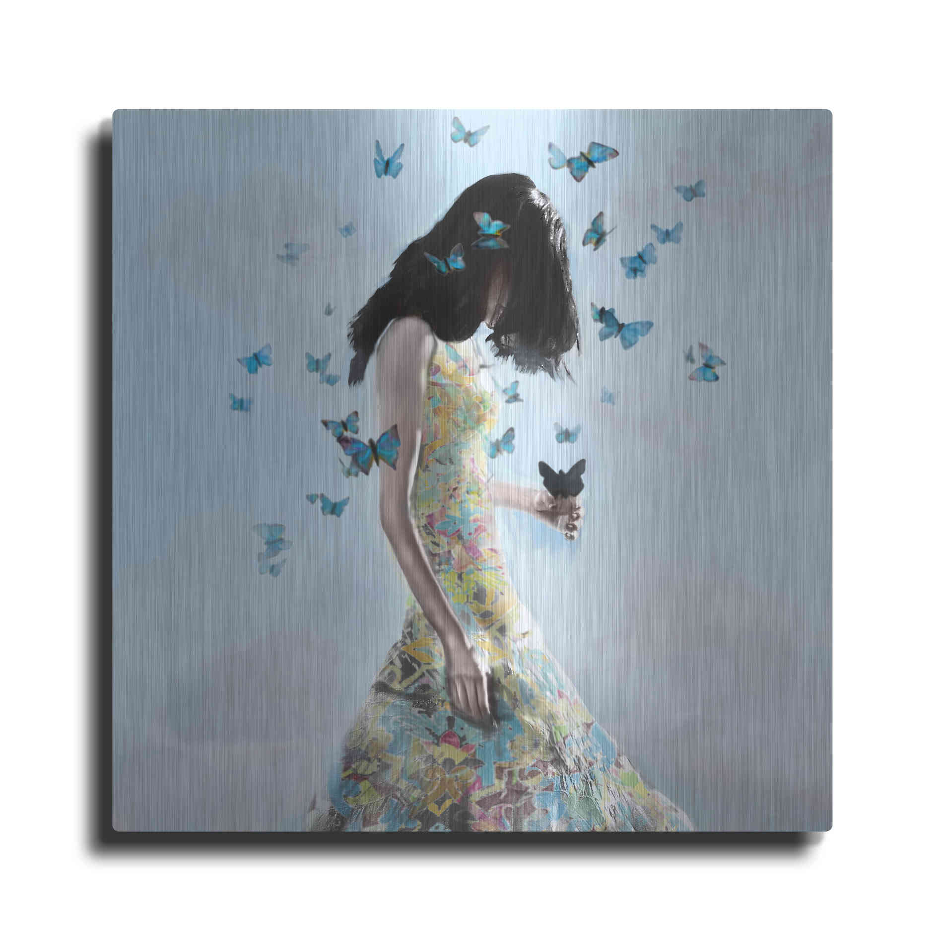 Luxe Metal Art 'Don't Forget Me by Christopher Cuseo Metal Wall Art