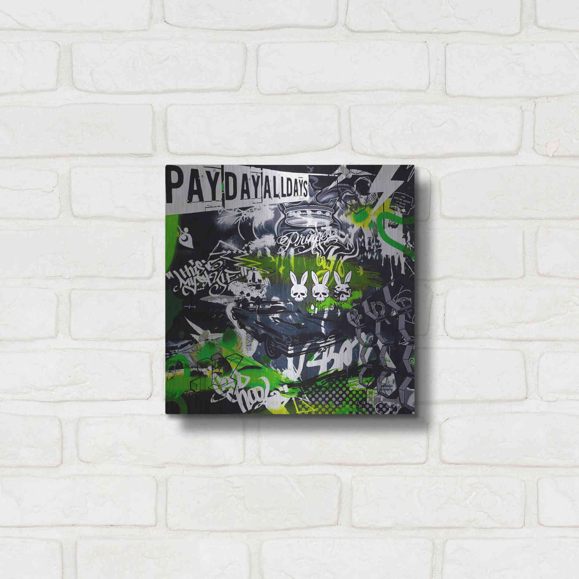 Luxe Metal Art 'Chrysler View by Colourblind Suicide Metal Wall Art,12x12