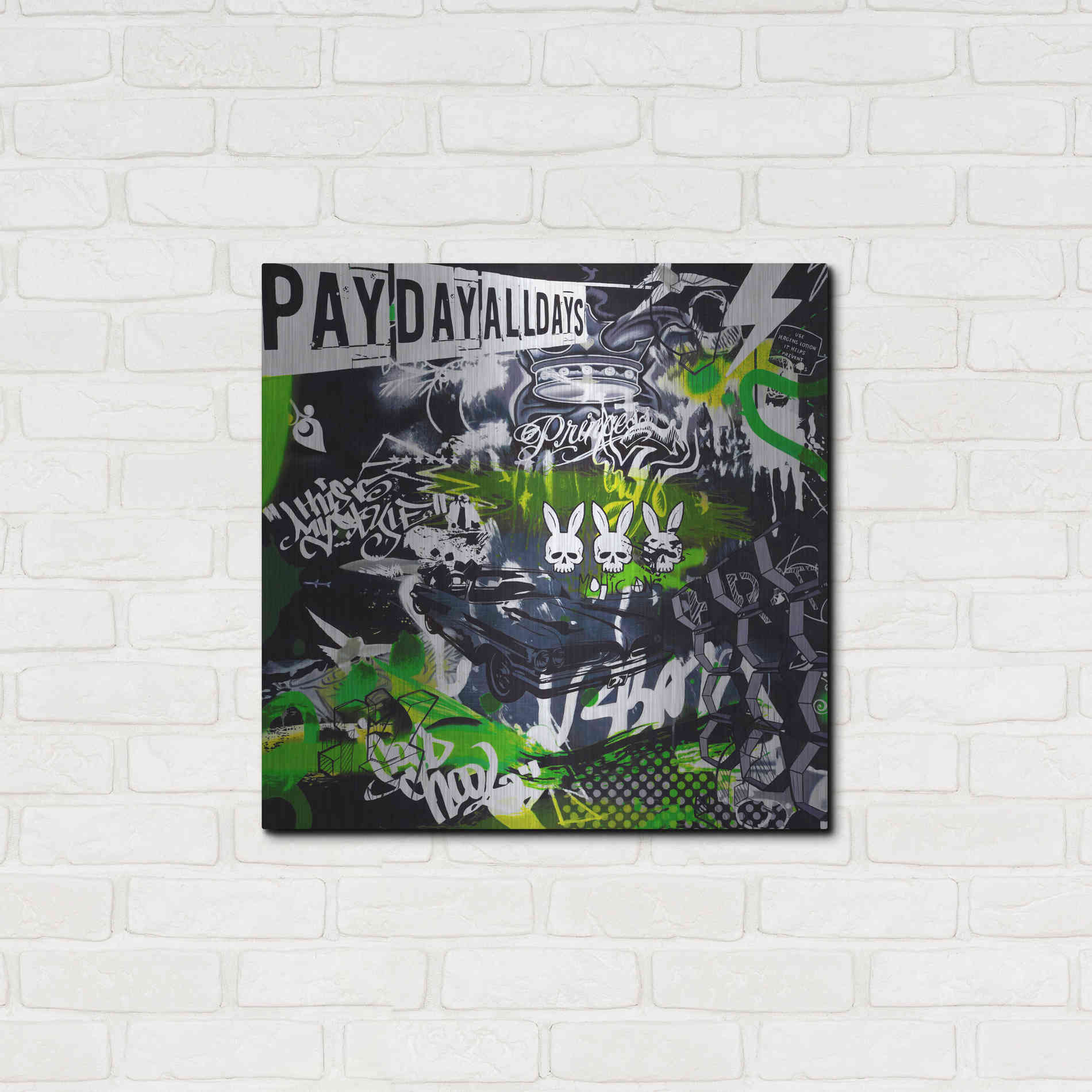 Luxe Metal Art 'Chrysler View by Colourblind Suicide Metal Wall Art,24x24