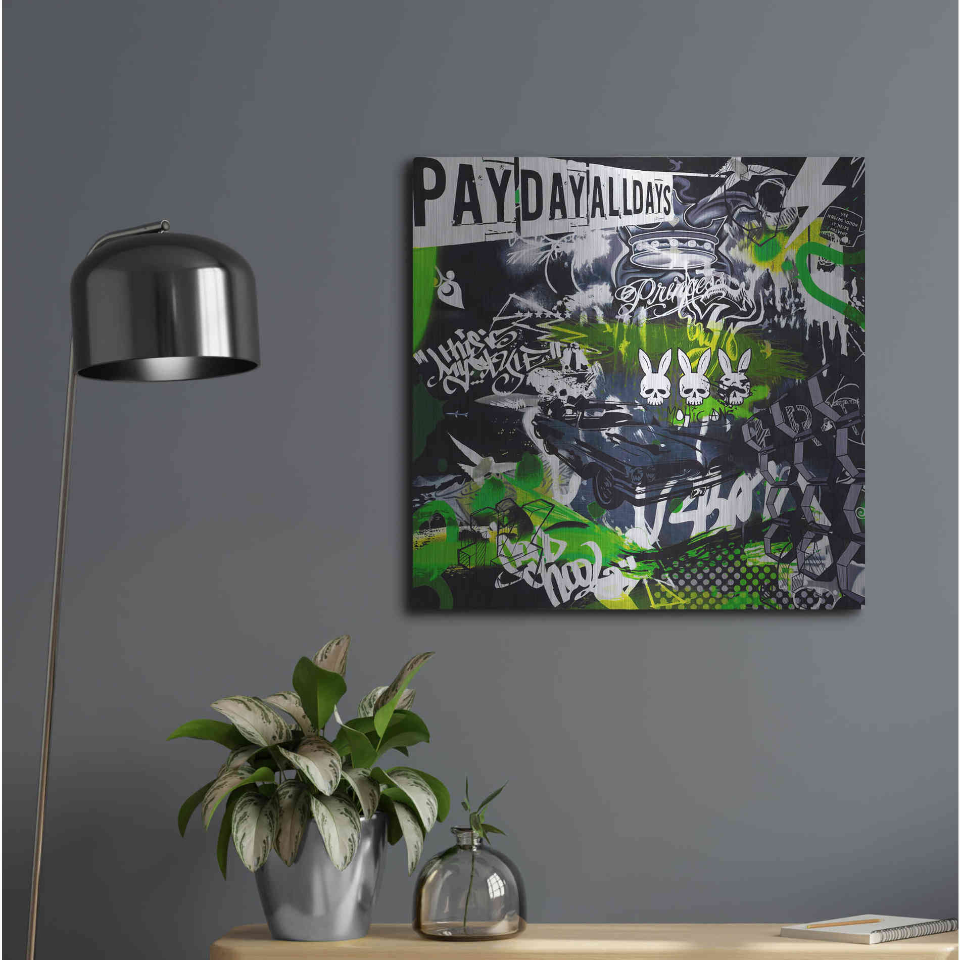 Luxe Metal Art 'Chrysler View by Colourblind Suicide Metal Wall Art,24x24