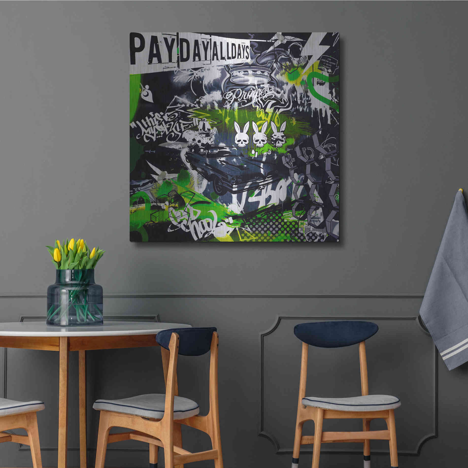 Luxe Metal Art 'Chrysler View by Colourblind Suicide Metal Wall Art,36x36