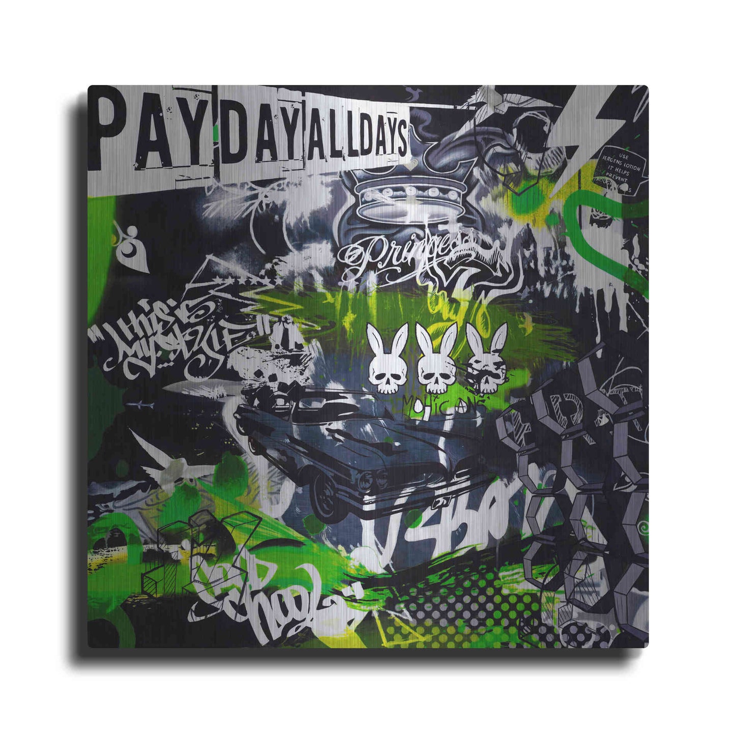 Luxe Metal Art 'Chrysler View by Colourblind Suicide Metal Wall Art