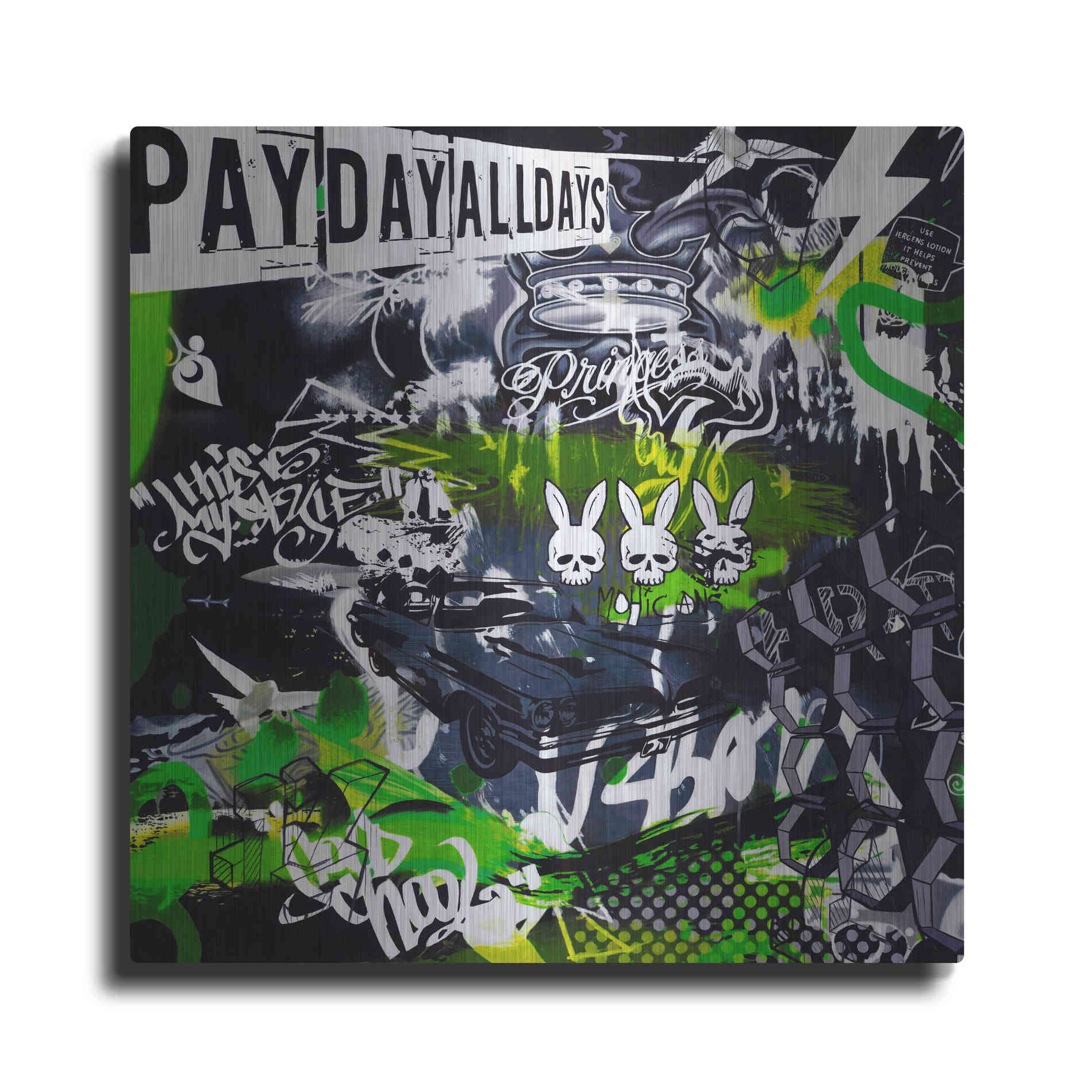 Luxe Metal Art 'Chrysler View by Colourblind Suicide Metal Wall Art